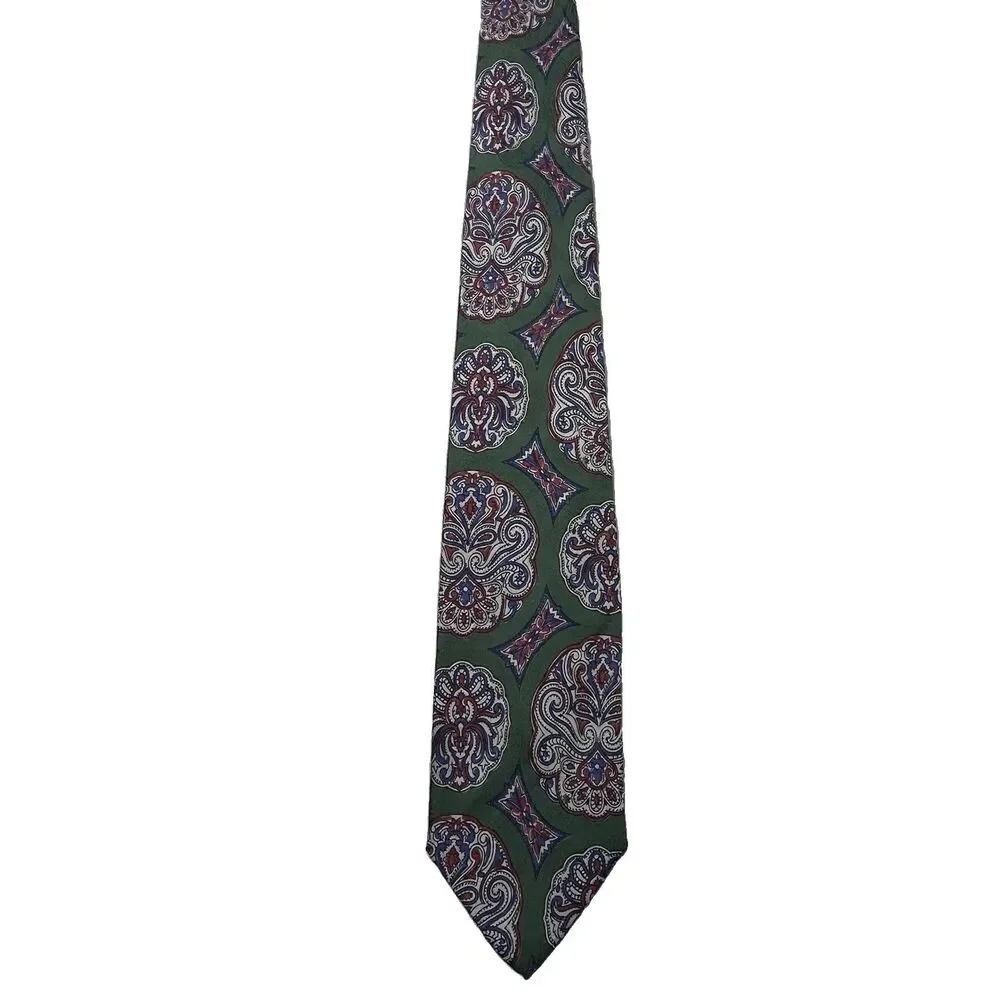 Vintage Polo Ralph Lauren Silk Tie Necktie Multicolor Paisley Floral Designer